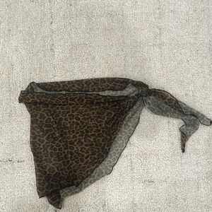 Cheetah, bathing suit cover-up skirt